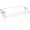 Pioneer Plastics 195C Clear Rectangular Plastic Container, 10.625" W x 7.625" D x 3.75" H